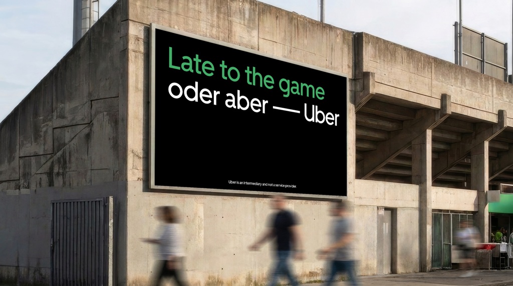 Новая кампания Uber в Германии: «oder aber Uber» 2 oder aber uber2