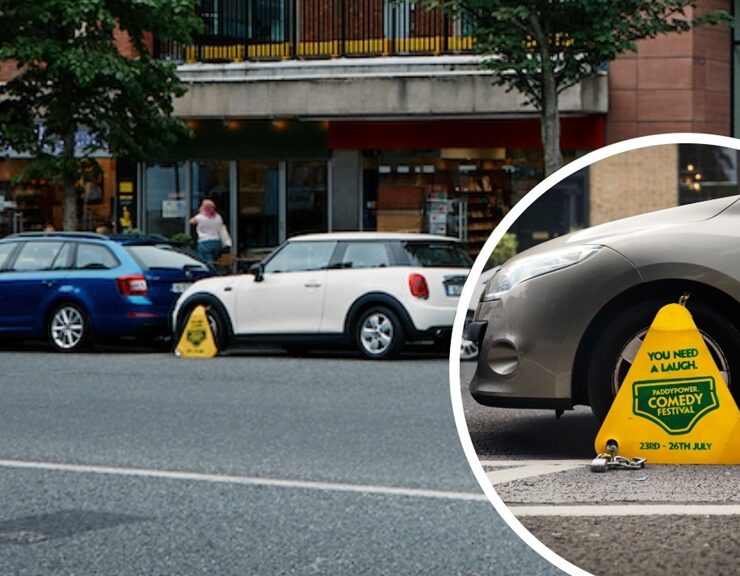 paddy power turns dublins dreaded wheel clamps into comedy billboards