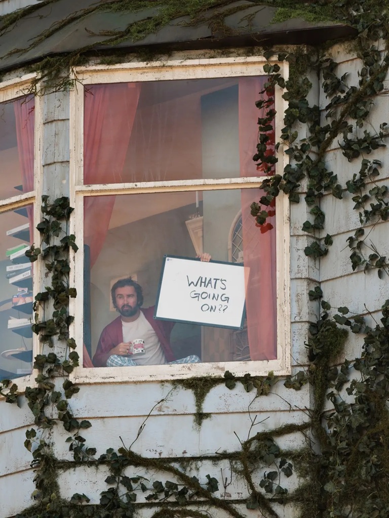 someone is living in a billboard high above hollywoods famed sunset strip