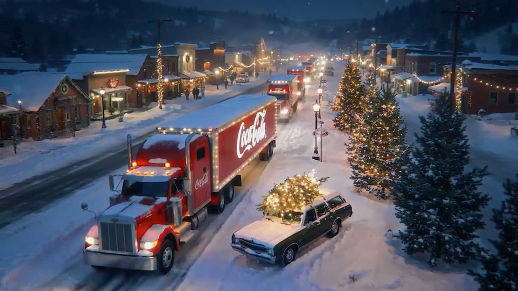 Реклама с ИИ: почему одна кампания работает, а другая бесит 3 coke holidays are coming 2025 ai commercial